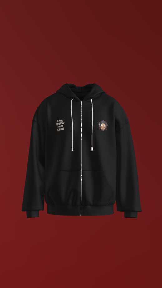 Moletom com Zíper "Anti Front-End Club"