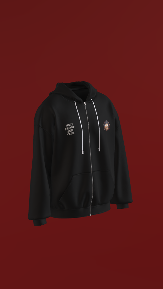 Moletom com Zíper "Anti Front-End Club"